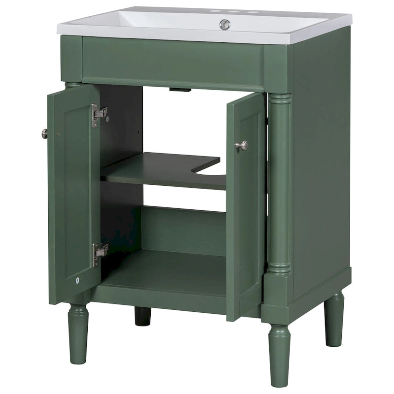 Mobile bagno con lavabo singolo e mobile contenitore