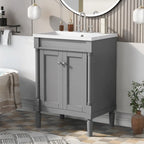 Mobile bagno con lavabo singolo e mobile contenitore