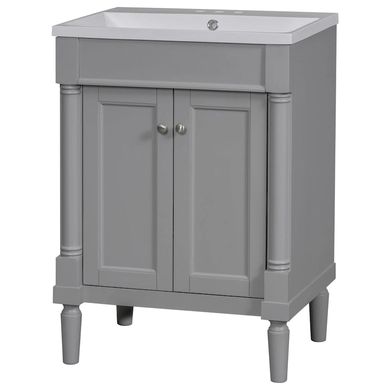 Mobile bagno con lavabo singolo e mobile contenitore
