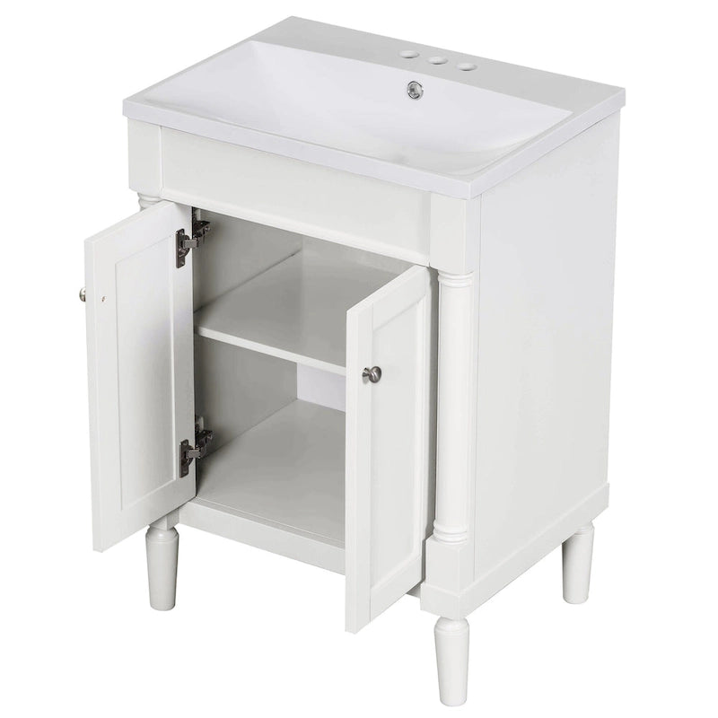 Mobile bagno con lavabo singolo e mobile contenitore