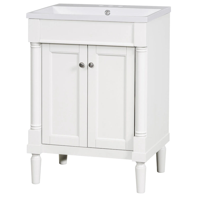 Mobile bagno con lavabo singolo e mobile contenitore