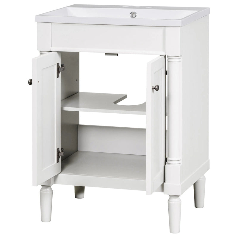 Mobile bagno con lavabo singolo e mobile contenitore