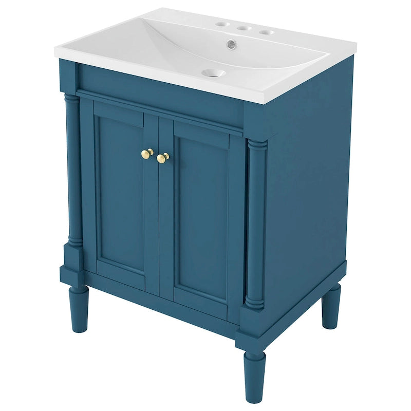Mobile bagno con lavabo singolo e mobile contenitore