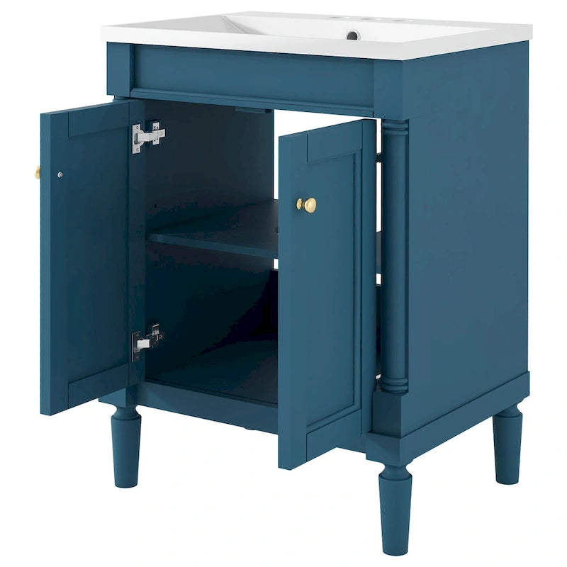 Mobile bagno con lavabo singolo e mobile contenitore