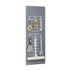 Meuble de rangement métallique avec porte verrouillable et range-balai