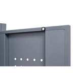 Meuble de rangement métallique avec porte verrouillable et range-balai